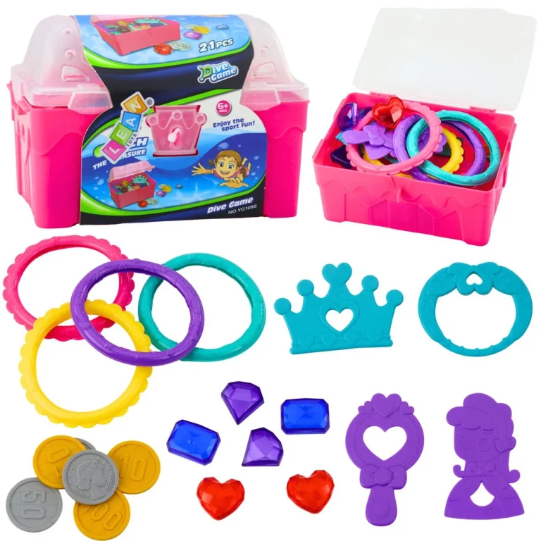 Škrinja S Blagom Za Ronjenje Ružičasta 21 Kom 1