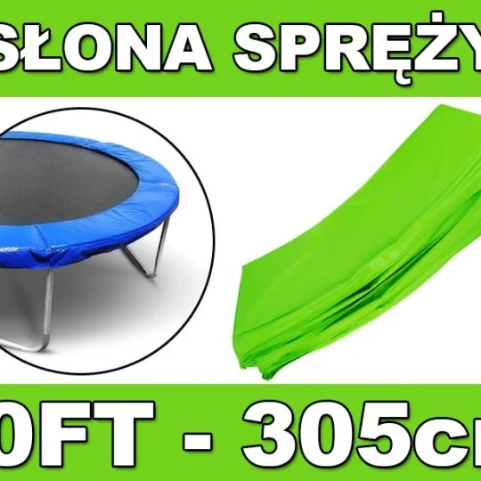 Skyramiz Zelena Opružna Zaštitna Ogrlica Za Vrtni Trampolin 305 Cm / 10 Stopa 1