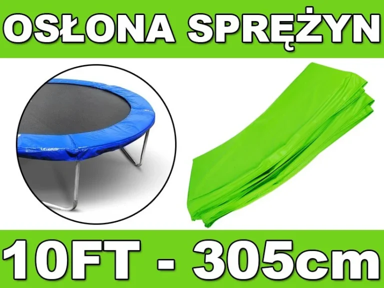 Skyramiz Zelena Opružna Zaštitna Ogrlica Za Vrtni Trampolin 305 Cm / 10 Stopa 1