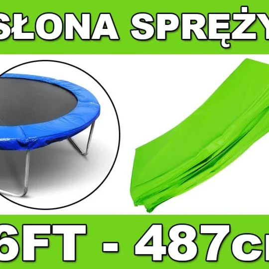 Skyramiz Zelena Opružna Zaštitna Ogrlica Za Vrtni Trampolin 487 Cm / 16 Stopa 1