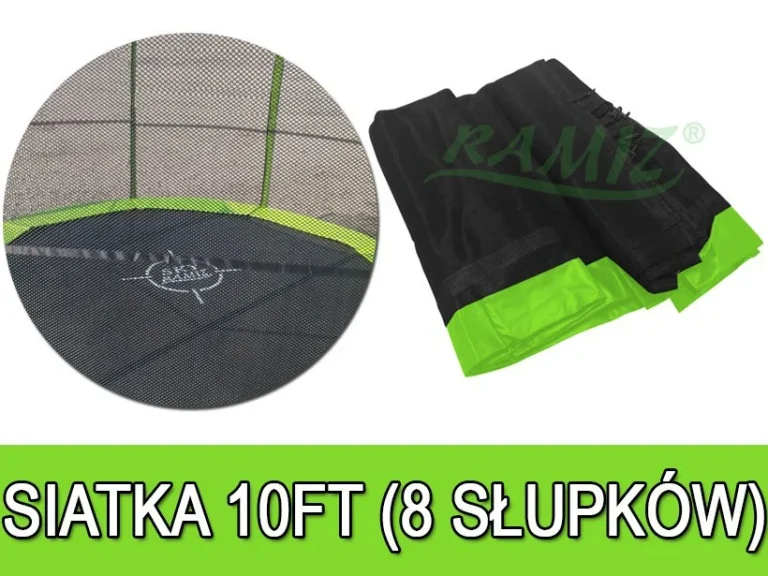 Skyramiz Zelena Zaštitna Mreža Za Vrtni Trampolin 305 Cm/10 Stopa 8 Tunela Za Stupove 1
