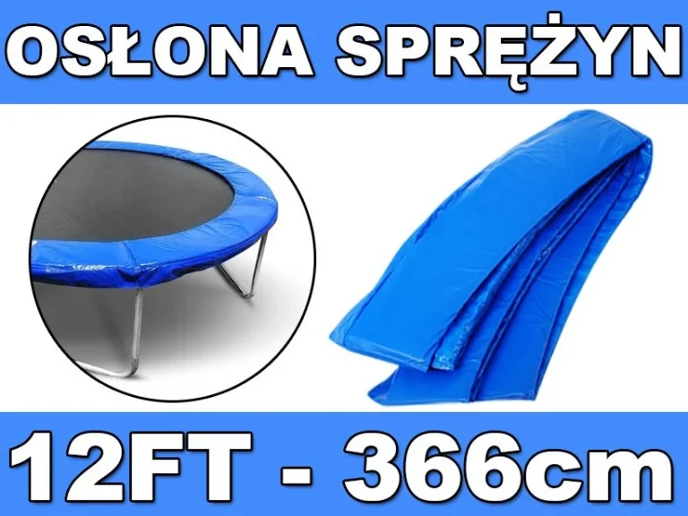 Skyramiz Plava Opružna Zaštitna Ogrlica Za Vrtni Trampolin 366 Cm / 12 Stopa 1
