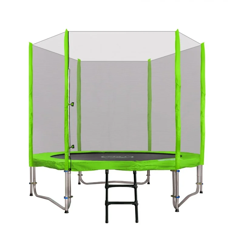 Skyramiz Vrtni Trampolin 244 Cm 8 Stopa Za Djecu Zeleni + Pribor, Zelena 1