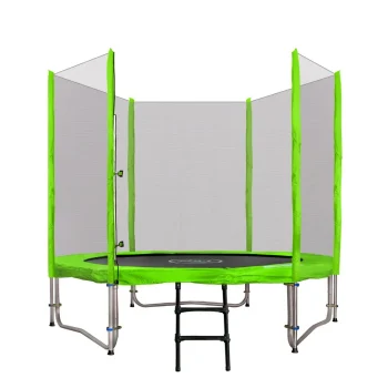 Skyramiz Vrtni Trampolin 244 Cm 8 Stopa Za Djecu Zeleni + Pribor, Zelena 2