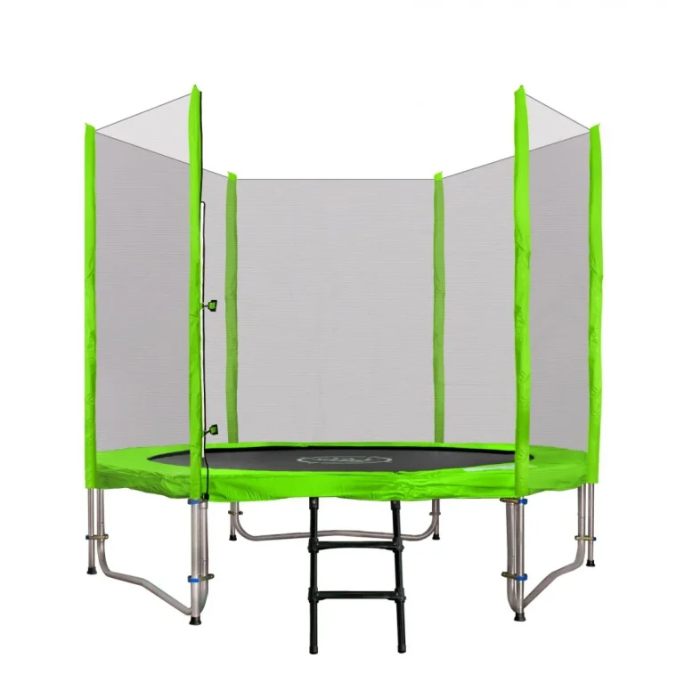 Skyramiz Vrtni Trampolin 244 Cm 8 Stopa Za Djecu Zeleni + Pribor, Zelena 2