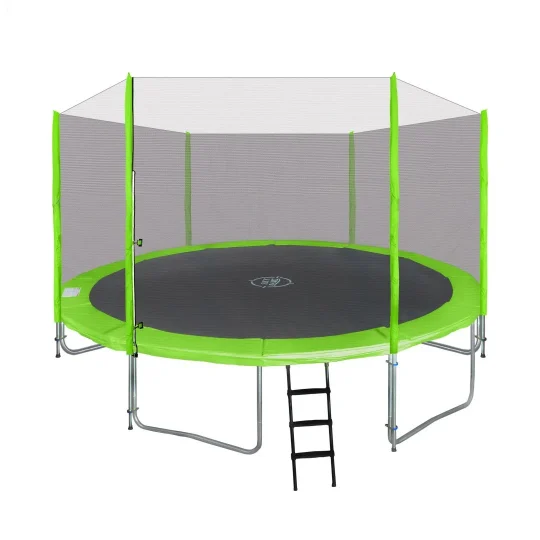 Skyramiz Vrtni Trampolin 366 Cm 12 Stopa Za Djecu Zeleni + Pribor, Zelena 1