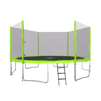 Skyramiz Vrtni Trampolin 366 Cm 12 Stopa Za Djecu Zeleni + Pribor, Zelena 3