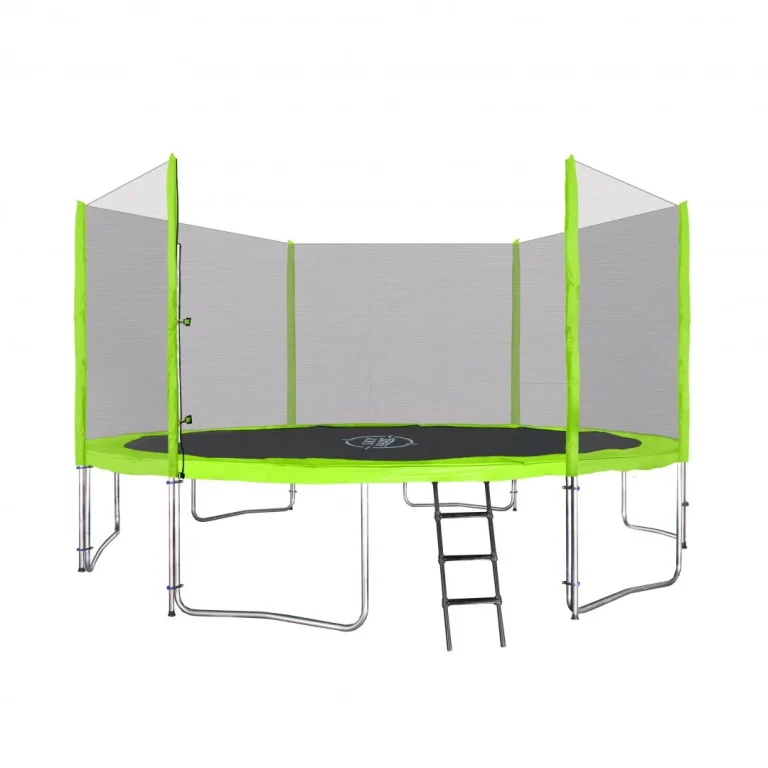 Skyramiz Vrtni Trampolin 366 Cm 12 Stopa Za Djecu Zeleni + Pribor, Zelena 3