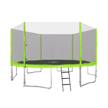 Skyramiz Vrtni Trampolin 366 Cm 12 Stopa Za Djecu Zeleni + Pribor, Zelena 4