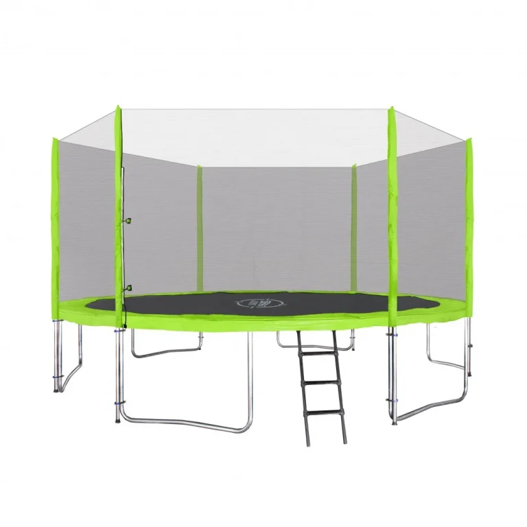 Skyramiz Vrtni Trampolin 366 Cm 12 Stopa Za Djecu Zeleni + Pribor, Zelena 4