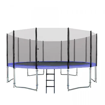 Skyramiz Vrtni Trampolin 487 Cm 16 Stopa Za Djecu Plavi + Pribor, Plava 3