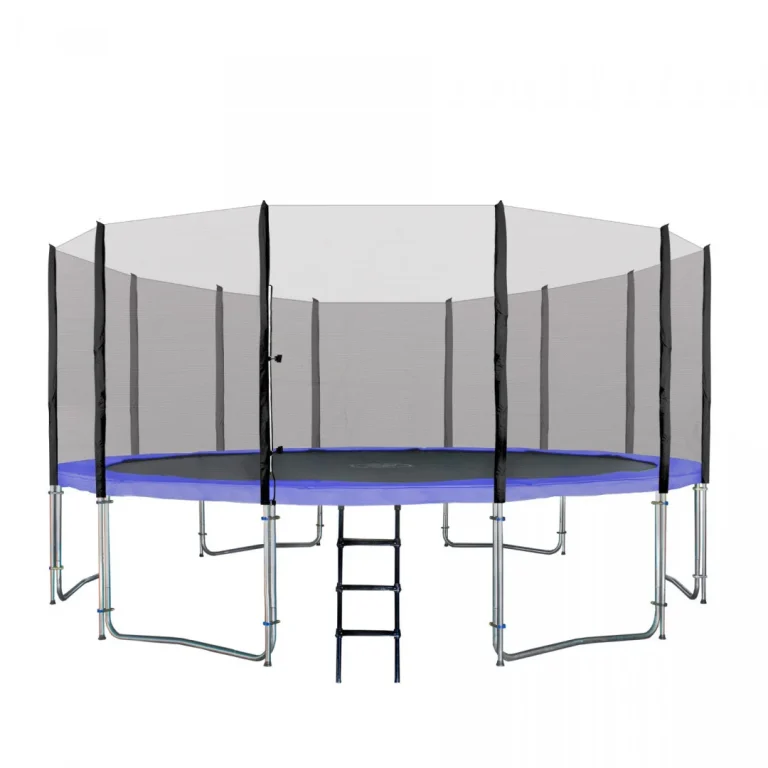 Skyramiz Vrtni Trampolin 487 Cm 16 Stopa Za Djecu Plavi + Pribor, Plava 3