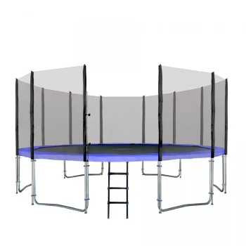 Skyramiz Vrtni Trampolin 487 Cm 16 Stopa Za Djecu Plavi + Pribor, Plava 4