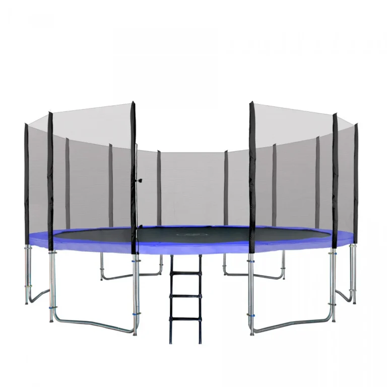 Skyramiz Vrtni Trampolin 487 Cm 16 Stopa Za Djecu Plavi + Pribor, Plava 4