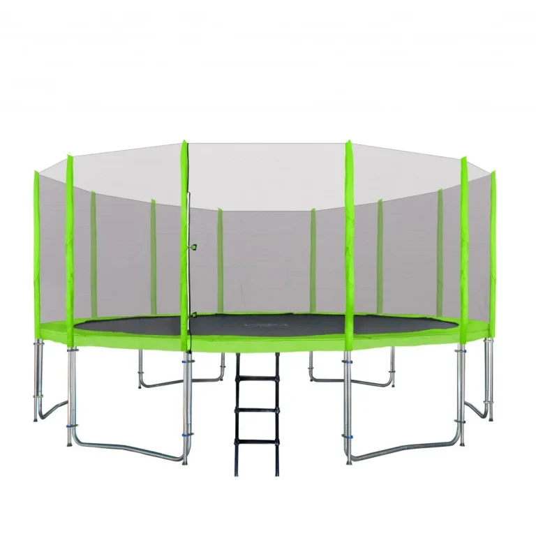 Skyramiz Vrtni Trampolin 487 Cm 16 Stopa Za Djecu Zeleni + Pribor, Zelena 1