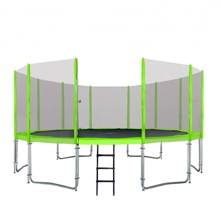 Skyramiz Vrtni Trampolin 487 Cm 16 Stopa Za Djecu Zeleni + Pribor, Zelena 2