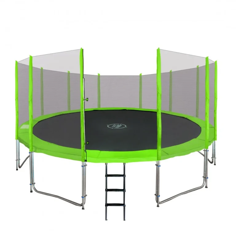Skyramiz Vrtni Trampolin 487 Cm 16 Stopa Za Djecu Zeleni + Pribor, Zelena 3