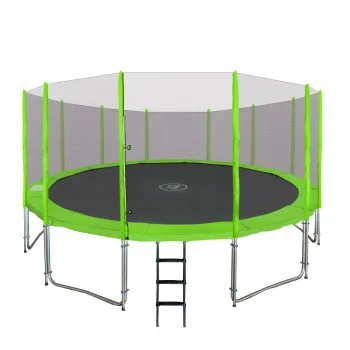 Skyramiz Vrtni Trampolin 487 Cm 16 Stopa Za Djecu Zeleni + Pribor, Zelena 4