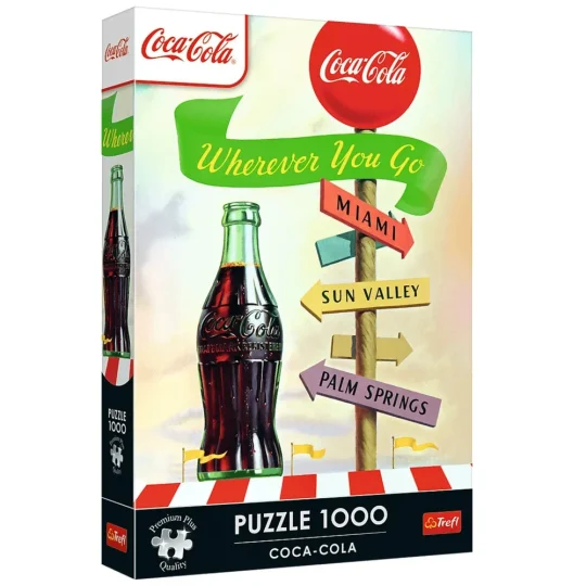 Slagalica 1000 Premium Plus Coca Cola: Gdje God Ideš Trefl 12098 1