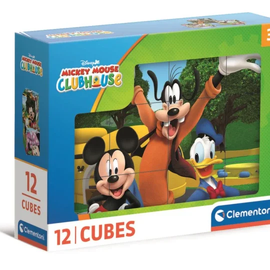Slagalica 12 Kockastih Blokova Disney Mickey Mouse Clubhouse Clementoni 41348 1