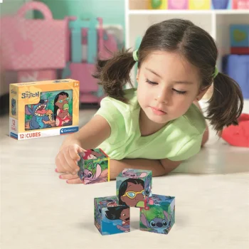 Slagalica 12 Kockastih Blokova Disney Stitch Clementoni 41347 3