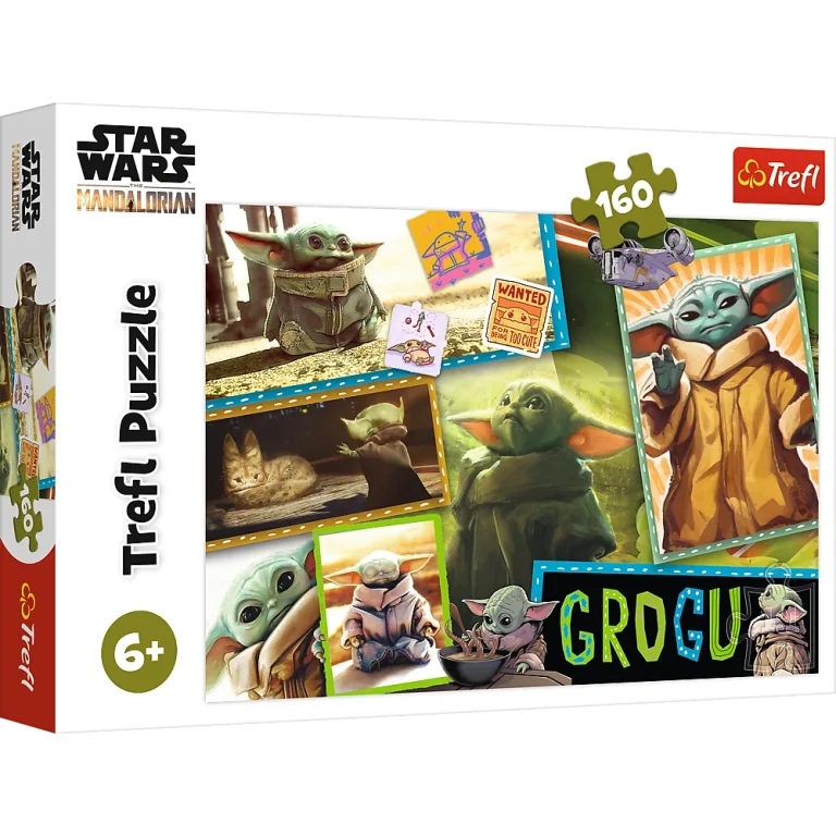 Slagalica 160 Grogu Star Wars, 410 × 278 Mm, Trefl 15411 1