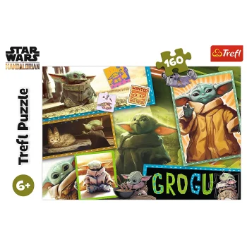 Slagalica 160 Grogu Star Wars, 410 × 278 Mm, Trefl 15411 3