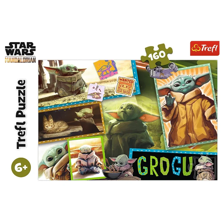 Slagalica 160 Grogu Star Wars, 410 × 278 Mm, Trefl 15411 3