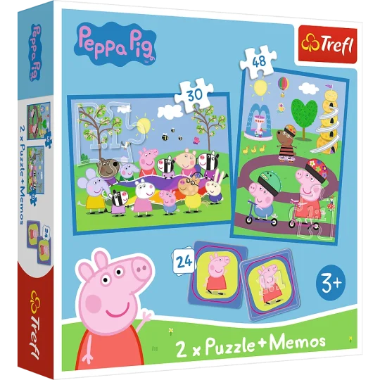 Slagalica 2 U 1 Peppa Pig S Memorijom, Trefl 93331 1