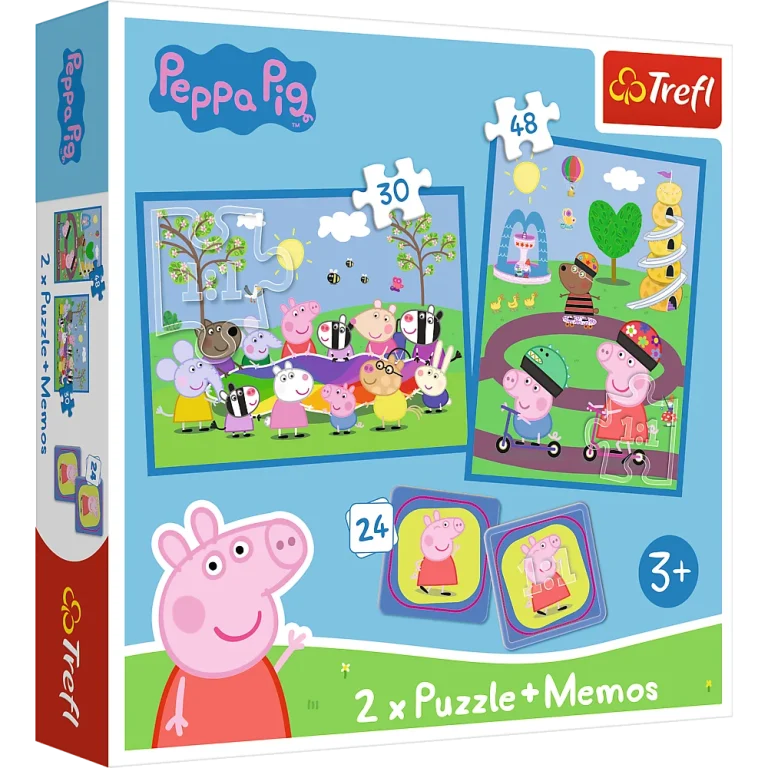 Slagalica 2 U 1 Peppa Pig S Memorijom, Trefl 93331 1