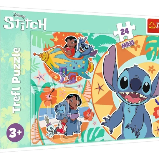 Slagalica 24 Dijela Maxi Sretan Dan Lilo I Stitch Trefl 14365 1