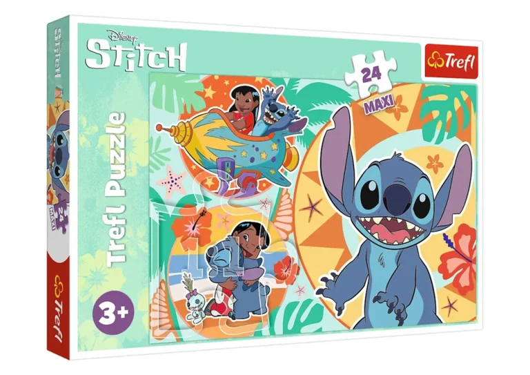 Slagalica 24 Dijela Maxi Sretan Dan Lilo I Stitch Trefl 14365 1