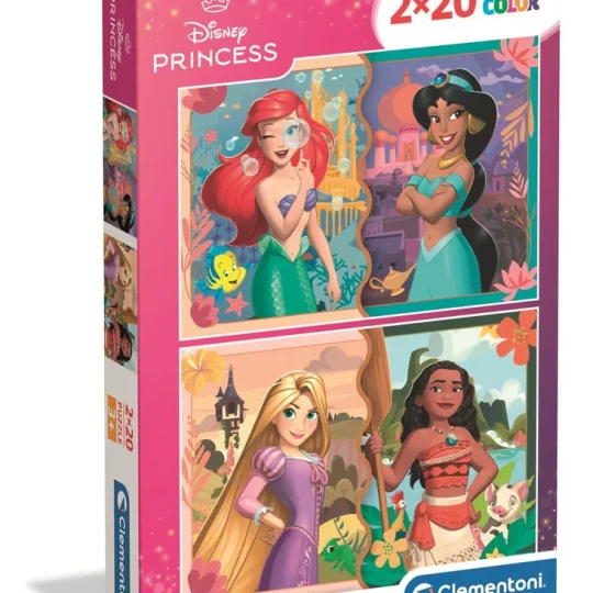 Slagalica 2x20 Super Color Disney Princeze | Clementoni 24092 | 3+ 1