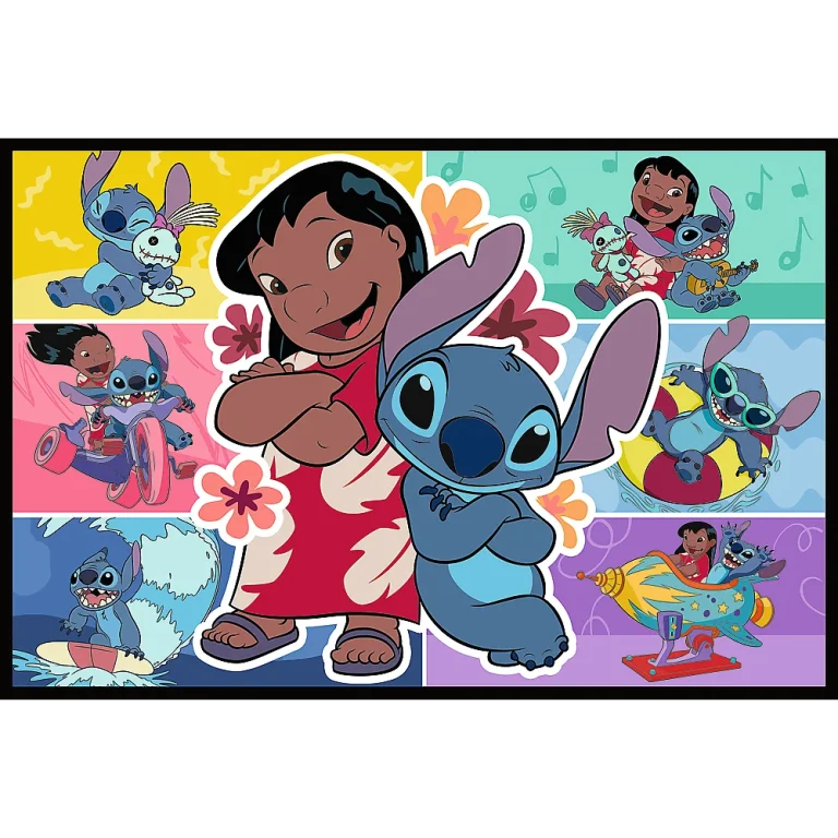 Slagalica 2x200 Stitchov Veseli život Disney Lilo I Stitch 13334 3