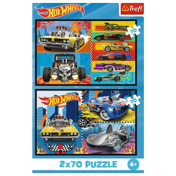 Slagalica 2x70 Autići Hot Wheels Trefl 34442 4