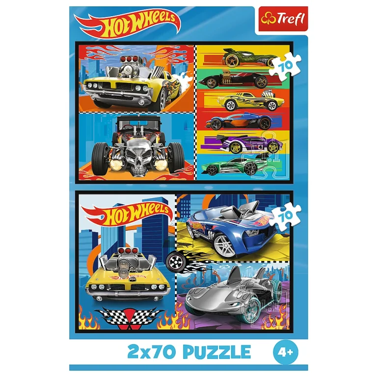 Slagalica 2x70 Autići Hot Wheels Trefl 34442 4