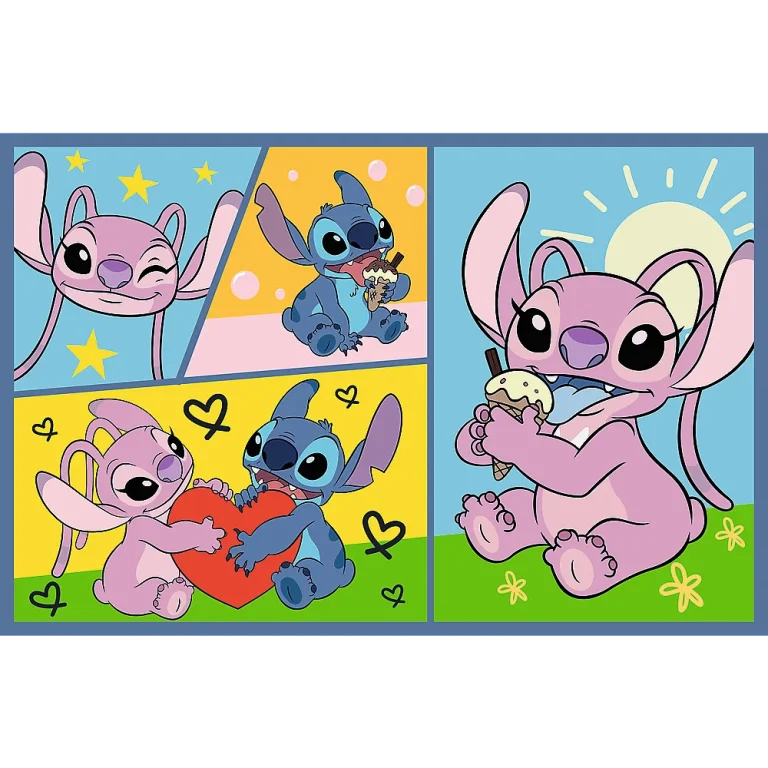 Slagalica 2x70 Nema Dosade Sa Stitchom Disney Lilo Stitch Trefl 34444 2