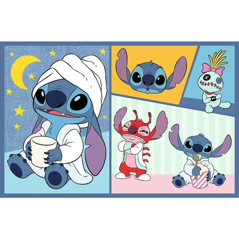 Slagalica 2x70 Nema Dosade Sa Stitchom Disney Lilo Stitch Trefl 34444 3