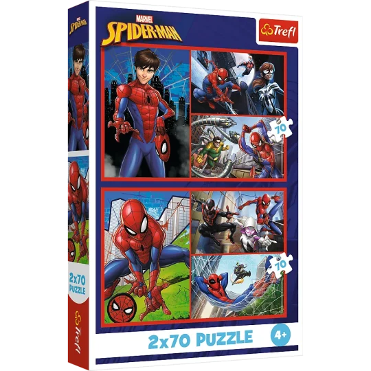 Slagalica 2x70 Priče O Paucima Disney Marvel Spiderman Trefl 34443 1