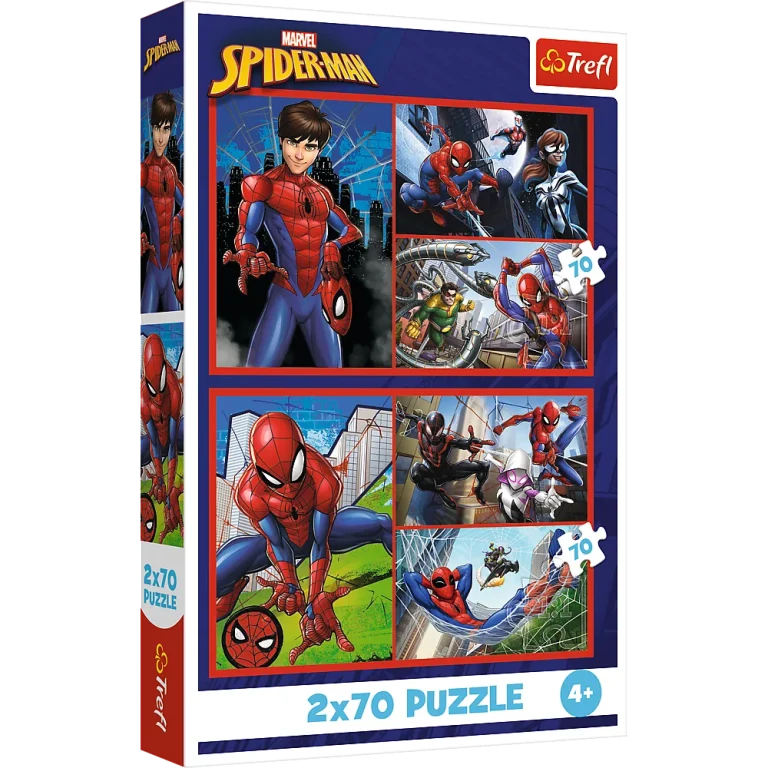 Slagalica 2x70 Priče O Paucima Disney Marvel Spiderman Trefl 34443 1