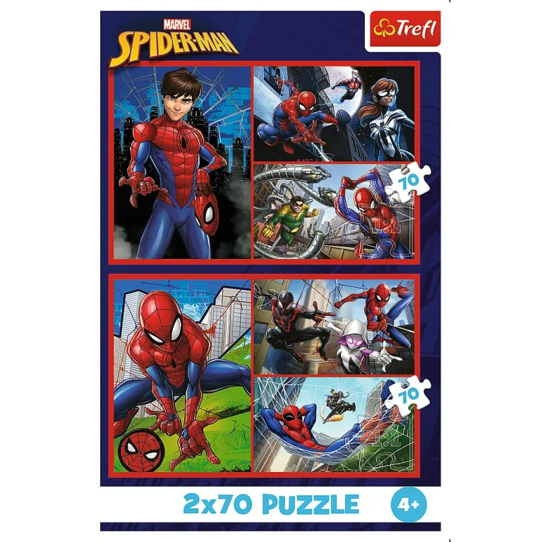 Slagalica 2x70 Priče O Paucima Disney Marvel Spiderman Trefl 34443 4