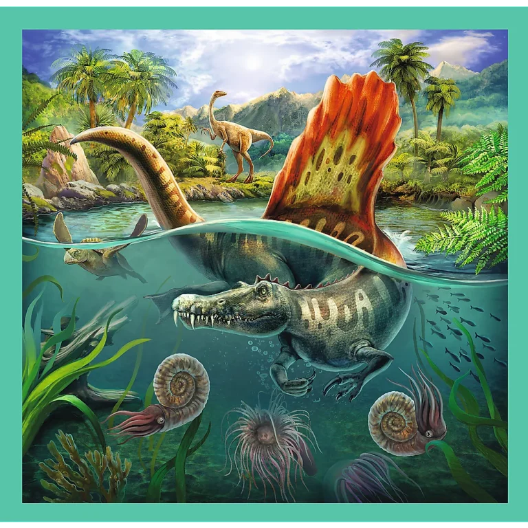 Slagalica 3 U 1 Nevjerojatni Svijet Dinosaura, Trefl 34837 2