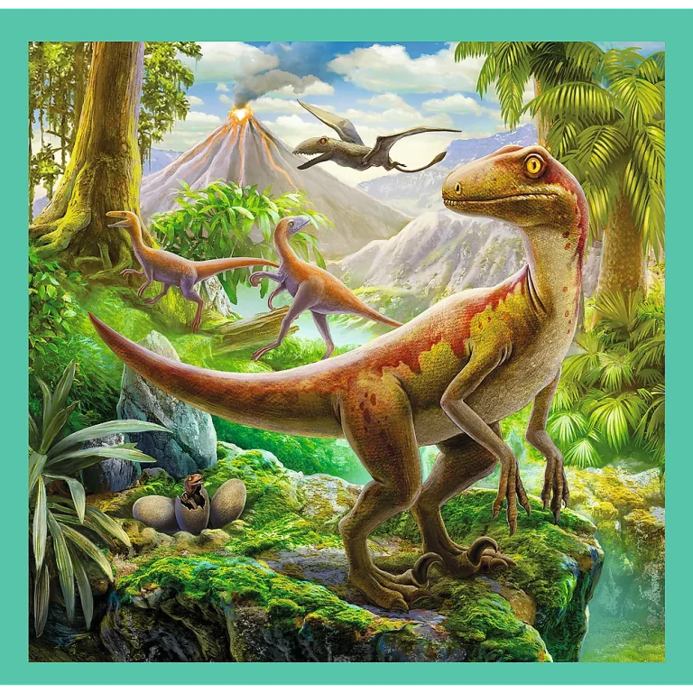 Slagalica 3 U 1 Nevjerojatni Svijet Dinosaura, Trefl 34837 3