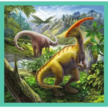 Slagalica 3 U 1 Nevjerojatni Svijet Dinosaura, Trefl 34837 4