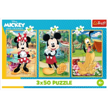 Slagalica 3x50 Miševi Na Odmoru Disney Trefl 34881 5