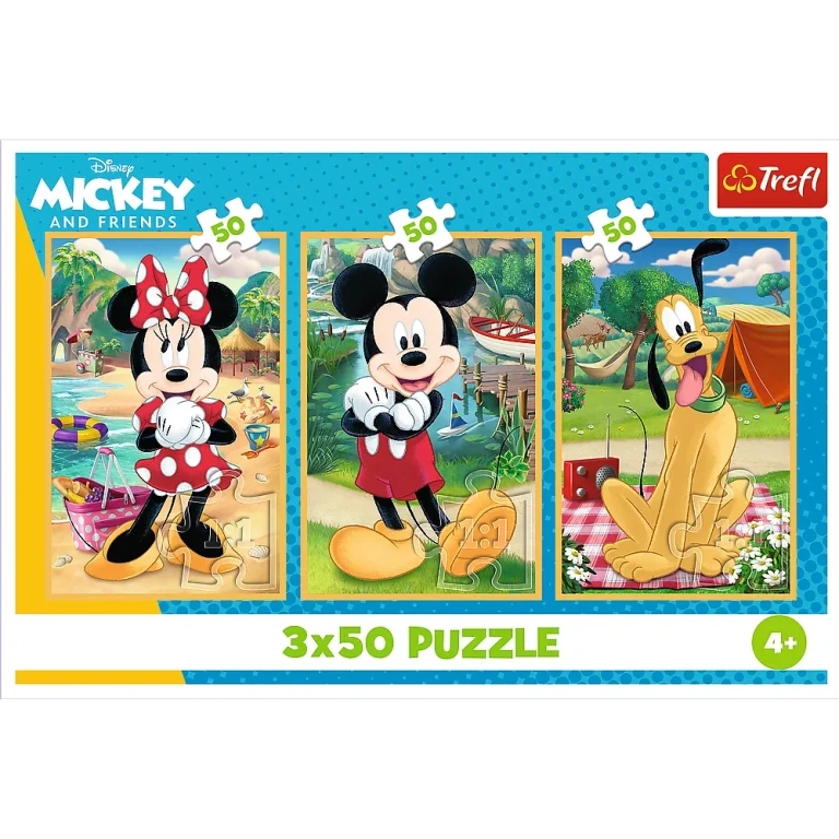Slagalica 3x50 Miševi Na Odmoru Disney Trefl 34881 5