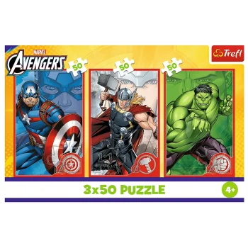 Slagalica 3x50 Vaš Junak / Disney Marvel Osvetnici Trefl 34891 4