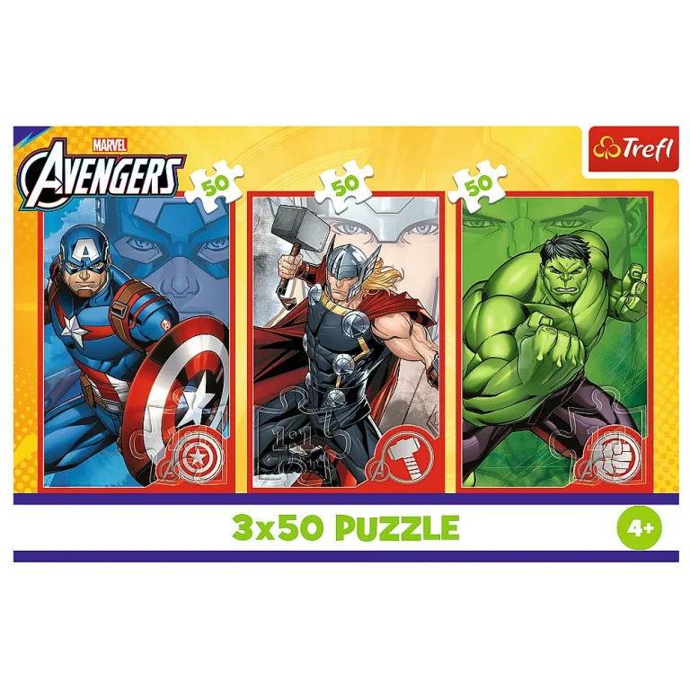 Slagalica 3x50 Vaš Junak / Disney Marvel Osvetnici Trefl 34891 4