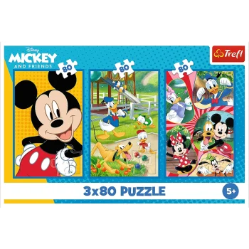 Slagalica 3x80 Mickey Mouse Tim Trefl 34887 5