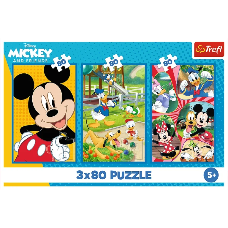 Slagalica 3x80 Mickey Mouse Tim Trefl 34887 5